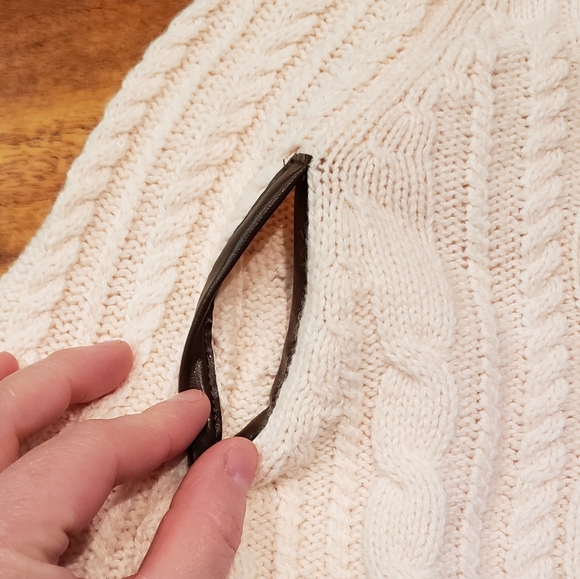 Janie and Jack NWT 3-6 months pink sweater cape and matching plaid skirt - Picture 5 of 10